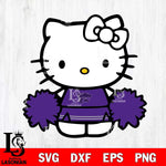 Kansas State Wildcats Hello Kitty sport 3 Svg Eps Dxf Png File, NCAA svg, Digital Download, Instant Download