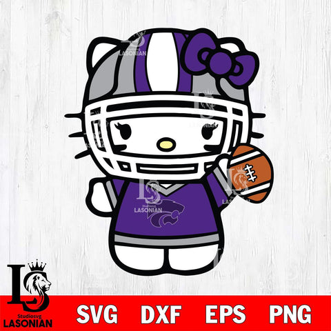 Kansas State Wildcats Hello Kitty sport 9 Svg Eps Dxf Png File, NCAA svg, Digital Download, Instant Download