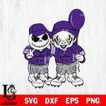 Kansas State Wildcats Jack Skellington And Pennywise Football Svg Eps Dxf Png File, NCAA svg, Digital Download, Instant Download