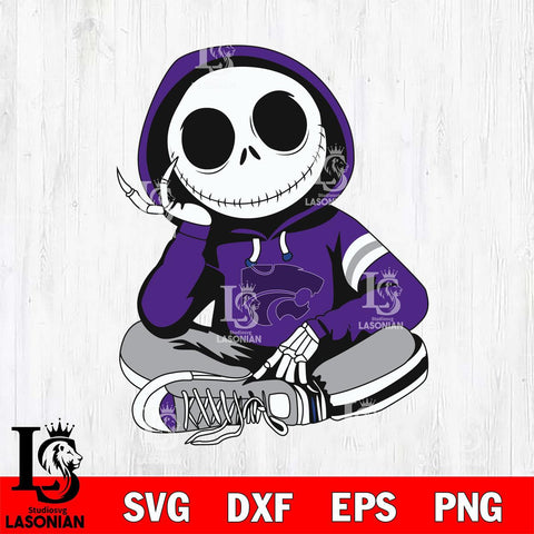 Kansas State Wildcats Jack Skellington halloween Svg Eps Dxf Png File, NCAA svg, Digital Download, Instant Download