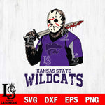 Kansas State Wildcats Jason Voorhees 11 Svg Eps Dxf Png File, Digital Download