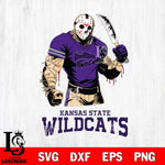 Kansas State Wildcats Jason Voorhees Svg Eps Dxf Png File, Digital Download