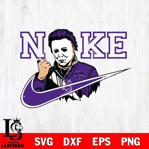 Kansas State Wildcats Michael Myers Nike Svg Eps Dxf Png File, Digital Download, Instant Download