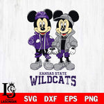 Kansas State Wildcats Mickey Minnie Mouse Football Svg Eps Dxf Png File, NCAA svg , File Cut , Digital Download , Instant Download, Cut Svg Files