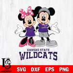 Kansas State Wildcats Mickey Minnie Mouse Sport Svg Eps Dxf Png File, NCAA svg , File Cut , Digital Download , Instant Download, Cut Svg Files