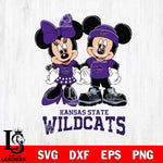 Kansas State Wildcats Mickey Minnie Rugby ball Svg Eps Dxf Png File, NCAA svg , File Cut , Digital Download , Instant Download, Cut Svg Files