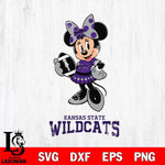 Kansas State Wildcats Minnie Mouse, Svg Eps Dxf Png File, Digital Download