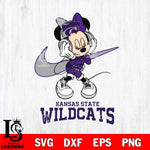 Kansas State Wildcats Minnie Mouse Dancing NIKE, Svg Eps Dxf Png File, Digital Download