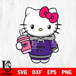 Kansas State Wildcats Pretty Hello Kitty Svg Eps Dxf Png File, Digital Download, Instant Download