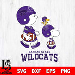 Kansas State Wildcats Snoopy Sport Svg Eps Dxf Png File, Digital Download