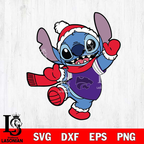 Kansas State Wildcats Stitch Disney Christmas Svg Eps Dxf Png File, Digital Download, Instant Download