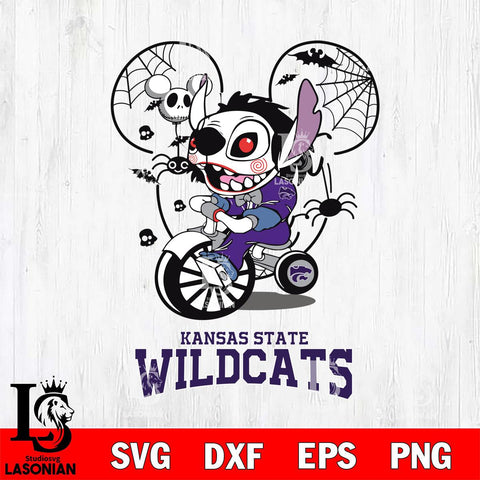 Kansas State Wildcats Stitch Jigsaws Halloween Svg Eps Dxf Png File, Digital Download, Instant Download