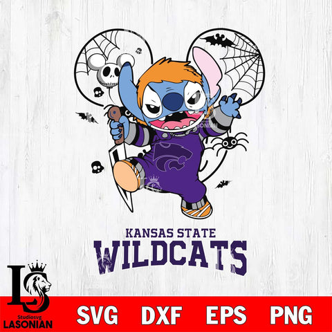 Kansas State Wildcats Stitch Michael Halloween Svg Eps Dxf Png File, Digital Download, Instant Download