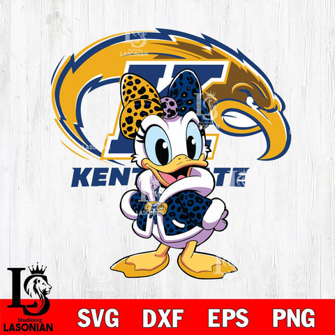 Kent State Golden Flashes Fancy Daisy Duck Disney Svg Eps Dxf Png File, Digital Download, Instant Download