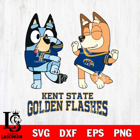 Kent State Golden Flashes Bluey Chilli Sport Svg Eps Dxf Png File, Digital Download, Instant Download