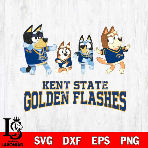 Kent State Golden Flashes Bluey Dance Mode Squats Svg Eps Dxf Png File, Digital Download, Instant Download