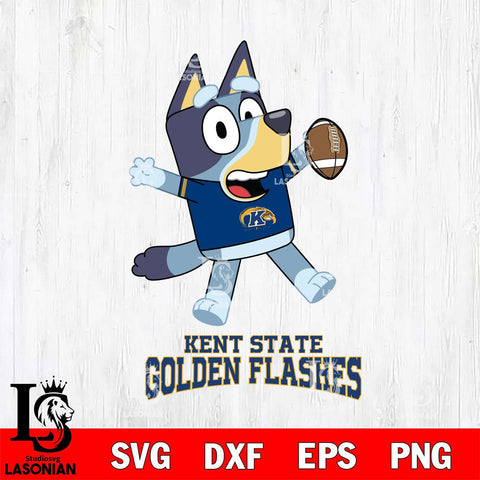 Kent State Golden Flashes Bluey Sport Football Svg Eps Dxf Png File,NCAA Svg Files,Bluey svg ,Digital Download ,Instant Download, Cricut File