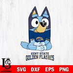 Kent State Golden Flashes Bluey Styles Football Svg Eps Dxf Png File,NCAA Svg Files,Bluey svg ,Digital Download ,Instant Download, Cricut File