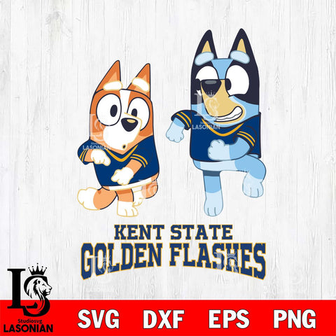 Kent State Golden Flashes Bluey with Chilli Dance Svg Eps Dxf Png File, Digital Download, Instant Download