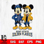 Kent State Golden Flashes Mickey Minnie Mouse Football Svg Eps Dxf Png File, NCAA svg , File Cut , Digital Download , Instant Download, Cut Svg Files