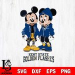 Kent State Golden Flashes Mickey Minnie Mouse Rugby Svg Eps Dxf Png File, NCAA svg , File Cut , Digital Download , Instant Download, Cut Svg Files