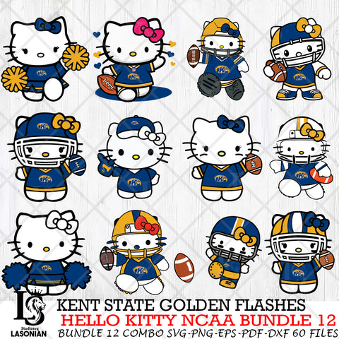 Kent State Golden Flashes NCAA Bundle 12 Svg Eps Dxf Png File, NCAA svg, Digital Download, Instant Download