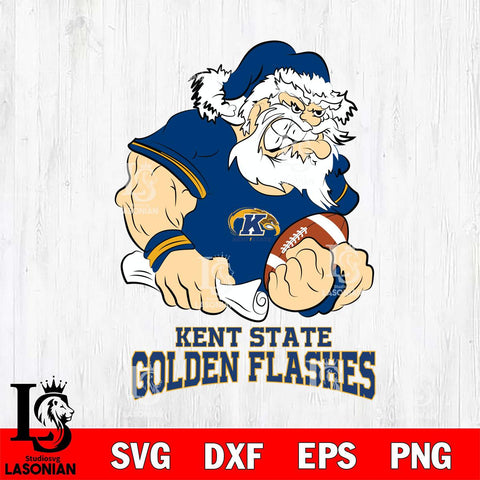 Kent State Golden Flashes Santa Claus Angry Svg dxf eps png pdf file,NCAA svg,Digital Download,Cricut file