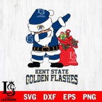 Kent State Golden Flashes Santa Dabbing Christmas Svg dxf eps png pdf file,NCAA svg,Digital Download,Cricut file