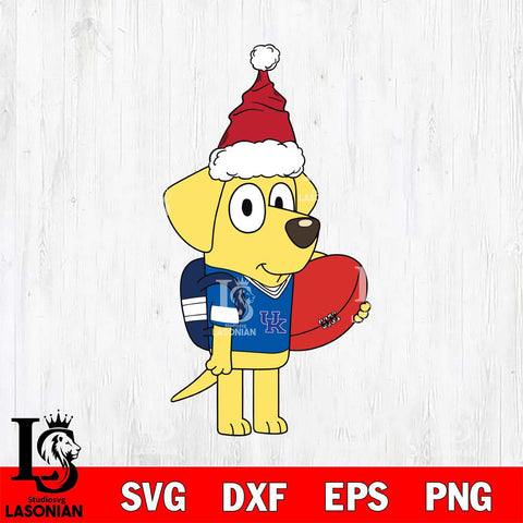 Kentucky Wildcats Bluey Lucky Christmas Svg Eps Dxf Png File, Digital Download, Instant Download