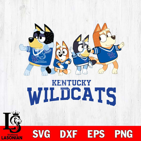 Kentucky Wildcats Bluey Mode Dance Squats Svg Eps Dxf Png File, Digital Download, Instant Download