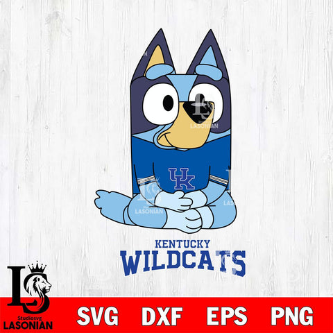 Kentucky Wildcats Bluey Styles Football Svg Eps Dxf Png File,NCAA Svg Files,Bluey svg ,Digital Download ,Instant Download, Cricut File