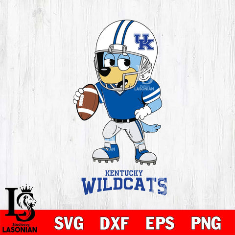 Kentucky Wildcats Bluey rugby Svg Eps Dxf Png File, Digital Download ,Instant Download, Cricut File