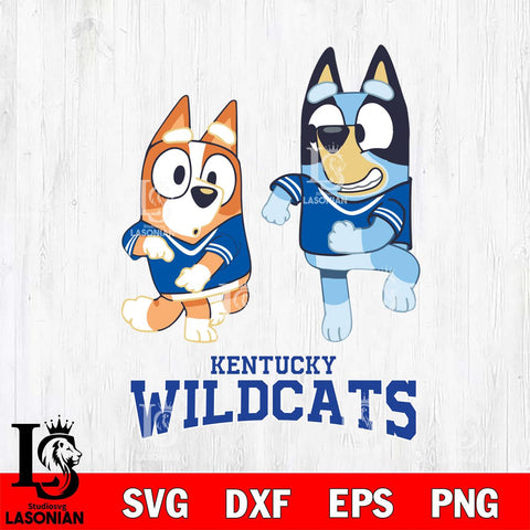 Kentucky Wildcats Bluey with Chilli Dance Svg Eps Dxf Png File, Digital Download, Instant Download