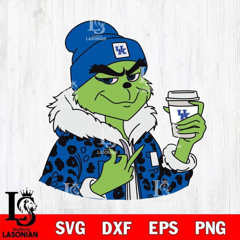 Kentucky Wildcats Boujee Grinch 7 Svg Eps Dxf Png File, Digital Download, Instant Download