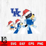 Kentucky Wildcats Family Bluey Walking Christmas Svg Eps Dxf Png File, Digital Download, Instant Download