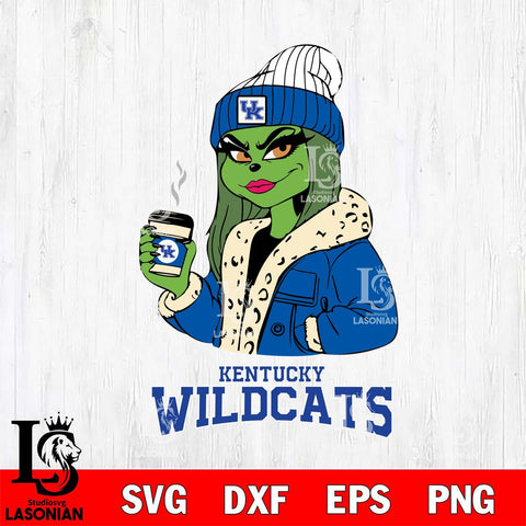 Kentucky Wildcats Girls Grinch Bougie Svg Eps Dxf Png File, Digital Download, Instant Download