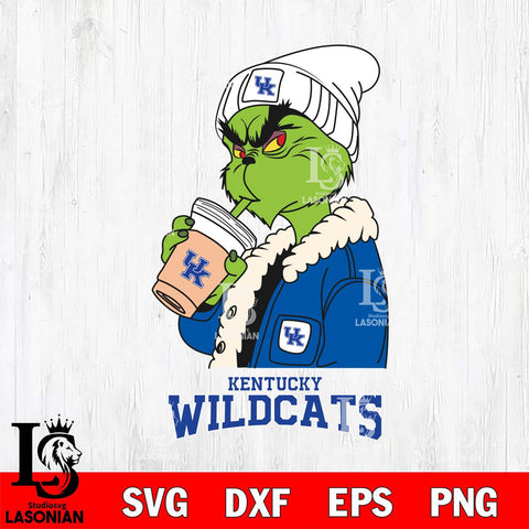 Kentucky Wildcats Grinch Bougie Football Svg Eps Dxf Png File, Digital Download, Instant Download