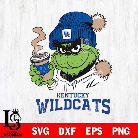 Kentucky Wildcats Grinch Cofffe Hoodie Cut Files Cricut, Svg Dxf Eps Png file, Digital download , Silhouette