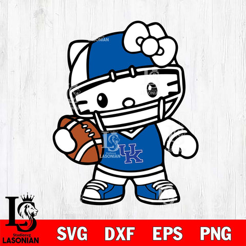 Kentucky Wildcats Hello Kitty sport 2 Svg Eps Dxf Png File, NCAA svg, Digital Download, Instant Download