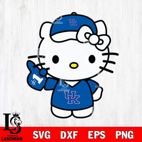 Kentucky Wildcats Hello Kitty sport 5 Svg Eps Dxf Png File, NCAA svg, Digital Download, Instant Download