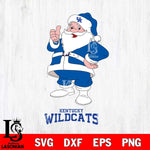 Kentucky Wildcats Santa claus Svg dxf eps png pdf file,NCAA svg,Digital Download,Cricut file