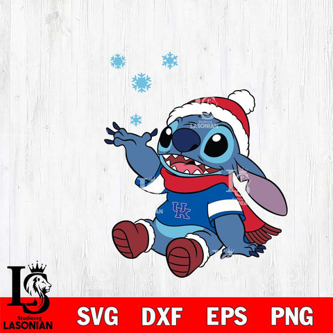 Kentucky Wildcats Stitch Wearing Winter Scarf Svg Eps Dxf Png File, Digital Download, Instant Download