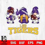 LSU Tigers 3 Gnomes Football Svg Eps Dxf Png File, Digital Download, Instant Download