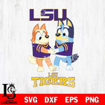 LSU Tigers Bluey Chilli Dance Svg Eps Dxf Png File, Digital Download, Instant Download