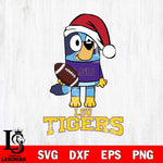 LSU Tigers Bluey Christmas Svg Eps Dxf Png File, Digital Download