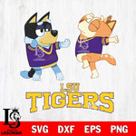 LSU Tigers Bluey Dance Svg Eps Dxf Png File, Digital Download, Instant Download