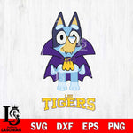 LSU Tigers Bluey Dracula Halloween Svg Eps Dxf Png File, Digital Download, Instant Download