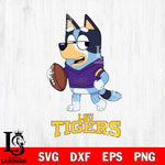 LSU Tigers Bluey Football Sport Svg Eps Dxf Png File, Digital Download ,Instant Download, Cricut File