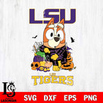 LSU Tigers Bluey Halloween NCAA Svg Eps Dxf Png File, Digital Download, Instant Download