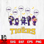 LSU Tigers Bluey Halloween Spooky Svg Eps Dxf Png File, Digital Download, Instant Download